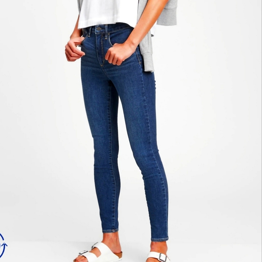 Gap Denim Dark Wash Regular Universal Denim Leggings 8